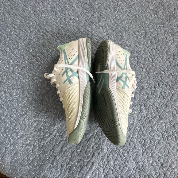 ASICS Sneakers Solution Swift FF White and Mint Green Tennis Prep Size 8.5 - Picture 3 of 8